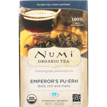 Load image into Gallery viewer, NUMI TEA: Tea Emperors Puerh Organic, 16 bg
