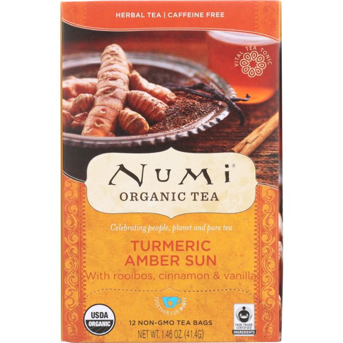 NUMI TEA: Tea Turmeric Amber Sun, 12 bg