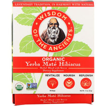 Load image into Gallery viewer, WISDOM OF THE ANCIENTS: Tea Yerba Mate Hibscus 16 Bags, 1.1 oz
