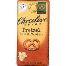 Load image into Gallery viewer, CHOCOLOVE: Pretzel In Milk Chocolate Bar, 2.9 oz
