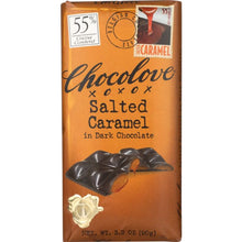 Load image into Gallery viewer, CHOCOLOVE: Dark Chocolate Caramel Bar, 3.2 oz
