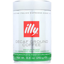 Load image into Gallery viewer, ILLYCAFFE: Ground Espresso Decaffeinated Coffee, 8.8 oz
