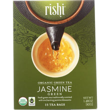 Load image into Gallery viewer, RISHI TEA: Jasmine Green Tea 15 Tea Bags, 42 gm
