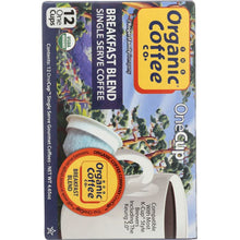 Load image into Gallery viewer, ORGANIC COFFEE CO.: One Cup Breakfast Blend Coffee, 12 One Cups
