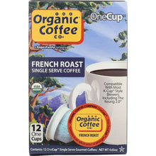 Load image into Gallery viewer, ORGANIC COFFEE CO.: One Cup Organic French Roast Coffee, 12 One Cups
