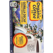 Load image into Gallery viewer, ORGANIC COFFEE CO: Gorilla Decaf Single Serve Coffee, 12 pcs
