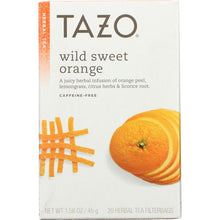 Load image into Gallery viewer, TAZO: Wild Sweet Orange Herbal Tea Caffeine-Free 20 Tea Bags, 1.58 oz
