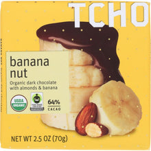 Load image into Gallery viewer, TCHO: Dark Chocolate Banana Nut Bar, 2.5 oz
