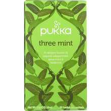 Load image into Gallery viewer, PUKKA HERBS: Three Mint Herbal Tea, 20 bg
