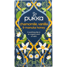 Load image into Gallery viewer, PUKKA HERBS: Chamomile Vanilla &amp; Manuka Honey Herbal Tea, 20 bg
