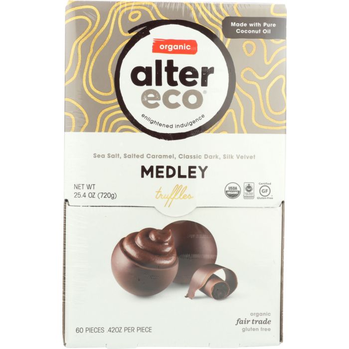 ALTER ECO: Chocolate Truffle Medley .42 oz, 60 pc