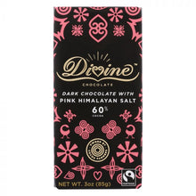 Load image into Gallery viewer, DIVINE CHOCOLATE: Dark Chocolate with Pink Himalayan Salt, 3 oz
