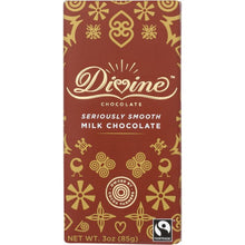 Load image into Gallery viewer, DIVINE CHOCOLATE:  Milk Chocolate Bar, 3 oz
