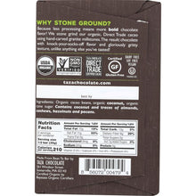 Load image into Gallery viewer, TAZA CHOCOLATE: 95% Wicked Dark Chocolate with Toasted Coconut, 2.5 oz
