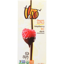 Load image into Gallery viewer, THEO CHOCOLATE: Raspberry Dark Chocolate Bar, 3 oz
