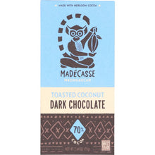 Load image into Gallery viewer, MADECASSE: Madagascar 70% Dark Chocolate Toasted Coconut, 2.64 oz
