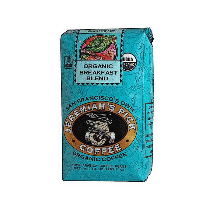 JEREMIAHS PICK COFFEE: Coffee Whole Bean Breakfast Organic, 10 oz