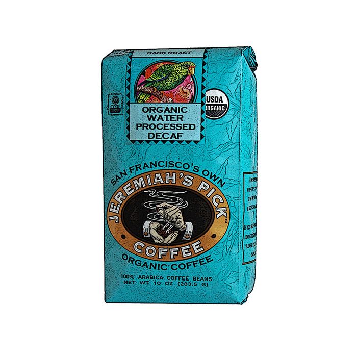 JEREMIAHS PICK COFFEE: Coffee Whole Bean Decaffeinated Water Process Organic, 10 oz