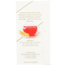 Load image into Gallery viewer, TWININGS: Orange and Ginger Beetroot Nourish Tea, 18 bg
