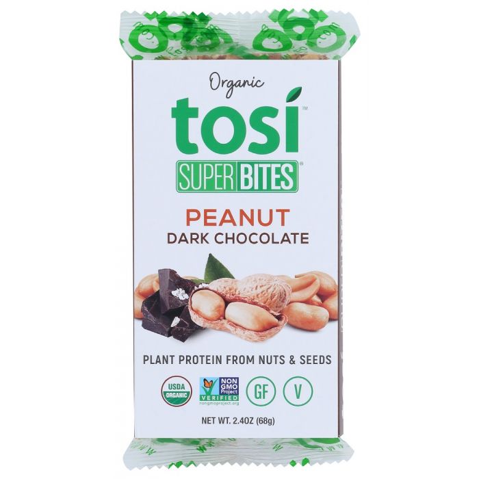 TOSI: Organic Peanut Dark Chocolate Super Bites, 2.40 oz